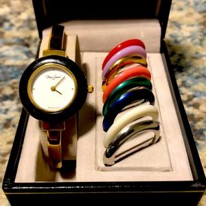 Pierre Laurent watch 9 interchangeable bezel faces